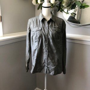 Columbia Button Down Olive Performance Shirt